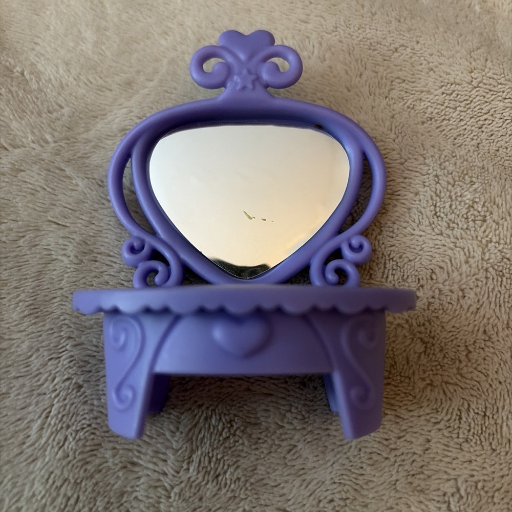 2014 My‎ Little Pony Hasbro Purple With Mirror plastic Vanity original